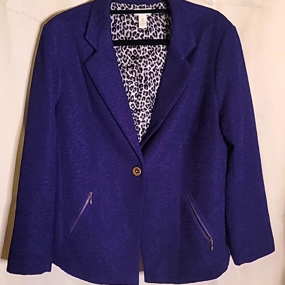 Chico Purple Women's Jacket sz 2(8-10)